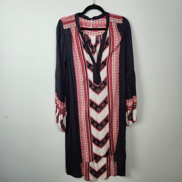 Free People Peace Maker Long Sleeve Dress Lightweight Size M Boho Coachella - Picture 2 of 15